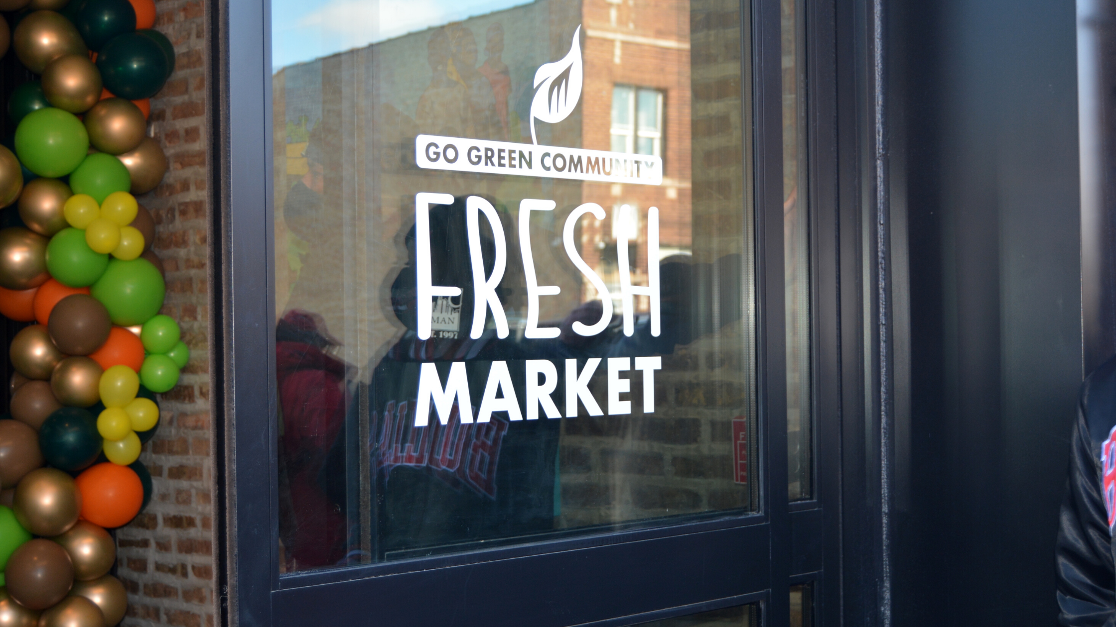 Go Green Community Fresh Market door